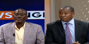 Governor Nderitu Muriithi and his Turkana counterpart, Josephat Nanok