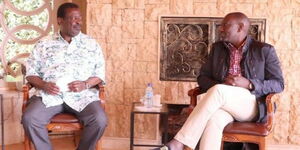 President William Ruto (right) with Prime Cabinet Secretary Musalia Mudavadi (right) during a past meeting.