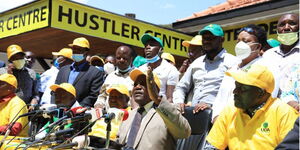 UDA Chairperson Johnstone Muthama addresses the media on January 8, 2021.