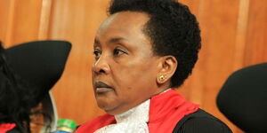 Acting Chief Justice Philomena Mwilu during a past hearing.