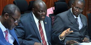 National Hospital Insurance Fund (NHIF) acting Chief Executive Officer Nicodemus Odongo speaking before the National Assembly Public Investments Committee on October 15, 2019.