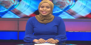 NTV News anchor Kaltun Jama during a past bulletin