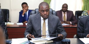 Nairobi Governor Johnson Sakaja during a meeting with the Nairobi chapter of the Kenya National Chamber of Commerce and Industry on Thursday, September 22, 2022