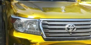 Nairobi Governor Mike Sonko's Toyota Land Cruiser.