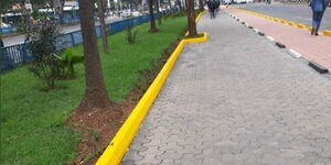 the new look of Kenyatta Avenue after intervention by the NMS.