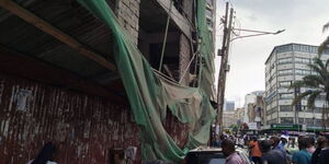 A photo of a building in Nairobi's Central Business District (CBD) under construction. 