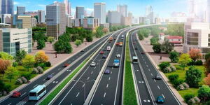 Artistic Representation of the Nairobi-Nakuru Mau Summit Highway Project