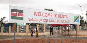 File image of the Namanga border post