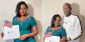 Former Royal Media radio presenter Evelyne Nashipae Kantet and her husband Joe