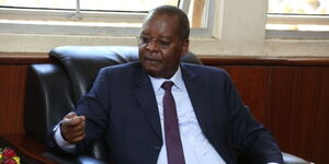 Former National Assembly Majority Leader Amos Kimunya in his office at Parliament buildings on March 26, 2022..jpg (3