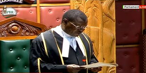 National Assembly Speaker Moses Wetangula addressing MPs in Parliament on Monday, October 4, 2022 .jpg