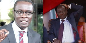 Side by side image of Mutahi Ngunyi and Deputy President William Ruto