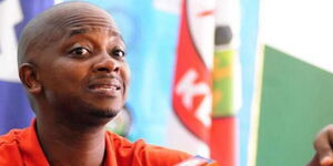 Football Kenya Federation President Nick Mwendwa addressed the media in 2019