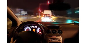  A motorist driving at night