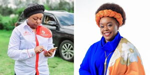 Irene Njoki MP Elect Bahati and Millie Odhiambo MP elect Suba North