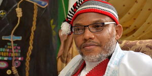 Nnamdi Kanu, the leader of a group that is calling for the independence of Biafra from Nigeria.