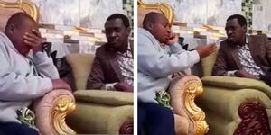 Nominated MP David Ole Sankok weeps as he mourns his son's death at his home on Tuesday, May 3, 2022. (1).jpg (3