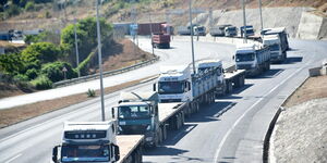 Trucks along Northern Corridor serving East African Countries