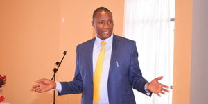 Nyandarua governor Moses Kiarie Badilisha speaking at a past event
