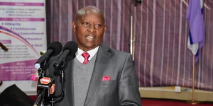 Nyeri governor Mutahi Kahiga during a church service in Nyeri on August 14, 2022