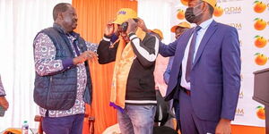 ODM leader Raila Odinga received defectors from the UDA on Wednesday, September 8, at Chungwa House.