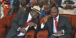 ODM party leader Raila Odinga and Migori Governor Okoth Obado