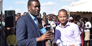 Nairobi Senator Edwin Sifuna (left) with Embakasi East MP Paul Ongili aka Babu Owino at a past function.