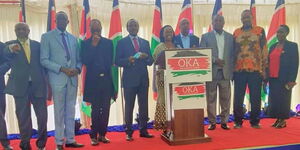 One Kenya Alliance principals Addressing the Media on Wednesday March 2, 2022