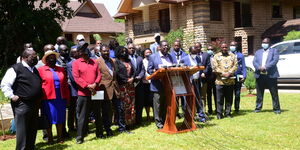 ANC leader Musalia Mudavadi speaking during a press conference in Nairobi on Wednesday, January 5, 2021.