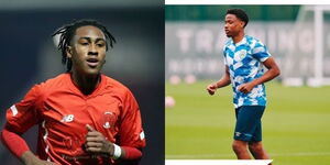 Photo collage between Zech Obiero and his elder brother Micah Obiero