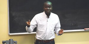 Acclaimed author Mordecai Ogada pictured during a past lecture
