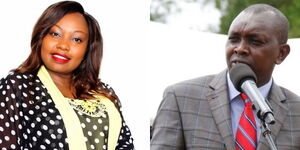 Jubilee Nominated Senator Millicent Omanga and Kapsaret MP Oscar Sudi