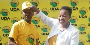 Comedian and artist Kamau Kinuthia alias Omosh at the United Democratic Alliance (UDA)  headquarters in Lavington, Nairobi on Friday, September 10.