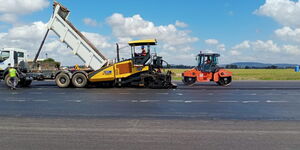 Ongoing rehabilitation works at the Moi International Airport in Mombasa.