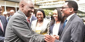 An image of Ruto and Orengo