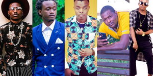 From left: Octopizzo, Bahati, Ringtone, Terrence Creative and the late Papa Denis