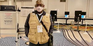 Rarieda MP Otiende Amollo in the US on November 4, 2020.