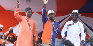 An image of Fred Outa and Anyang' Nyong'o