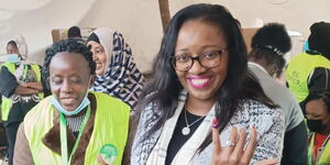 Outgoing Nakuru Senator, Susan Kihika votes on Tuesday, August 9, 2022.