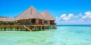 Overwater suite at Chale Island in Kenya