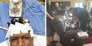 Comedian Owago Nyiro at a hospital in the US on Wednesday August 3, 2022