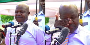 Kisumu Deputy governor Mathew Owili during Mashujaa Day celebrations in Kisumu on October 20, 2022.