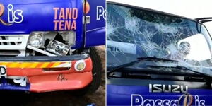 Images of Nairobi Women Representative Esther Passaris Campaign trucks after being stoned in Westlands on March 28, 2022.