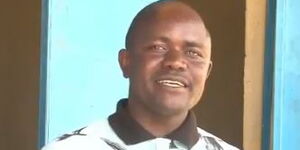 Pastor Isaac who now volunteers to teach pupils from PP1 to Grade Three at a school in Loiwamoi, Baringo County.