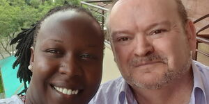 Patrick Kinsella (Right) and his wife Mary Atieno.