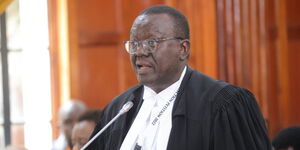Advocate Paul Mwangi defending Raila's Petition at the Supreme Court on August 31, 2022