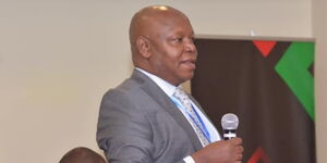 Lawyer Paul Gicheru speaking during an Export Processing Zones Authority forum