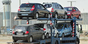 Personal Cars on a haulier truck