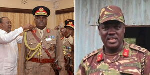 File photo of new army commander Peter Mbogo Njiru