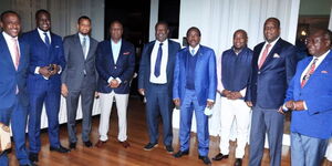 Photo of a section of the elected leaders of One Kenya Alliance's respective parties taken on June 30, 2021.